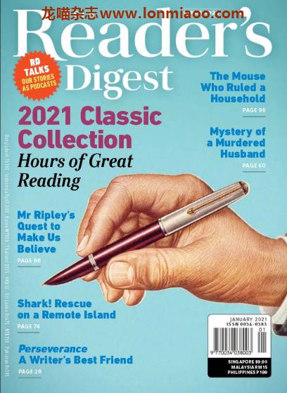 [亚洲版]Reader’s Digest 读者文摘 2021年1月刊